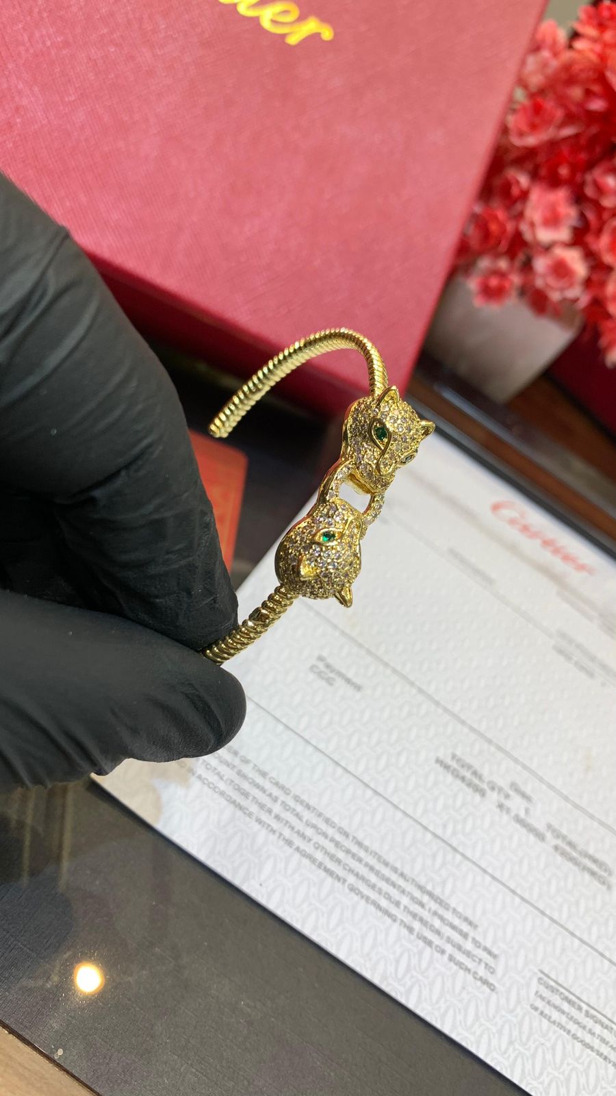 CARTIER  Panther Face Bracelet