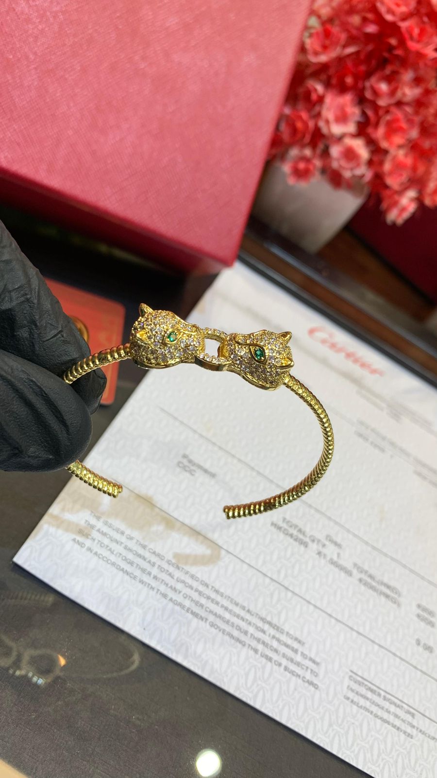 CARTIER  Panther Face Bracelet