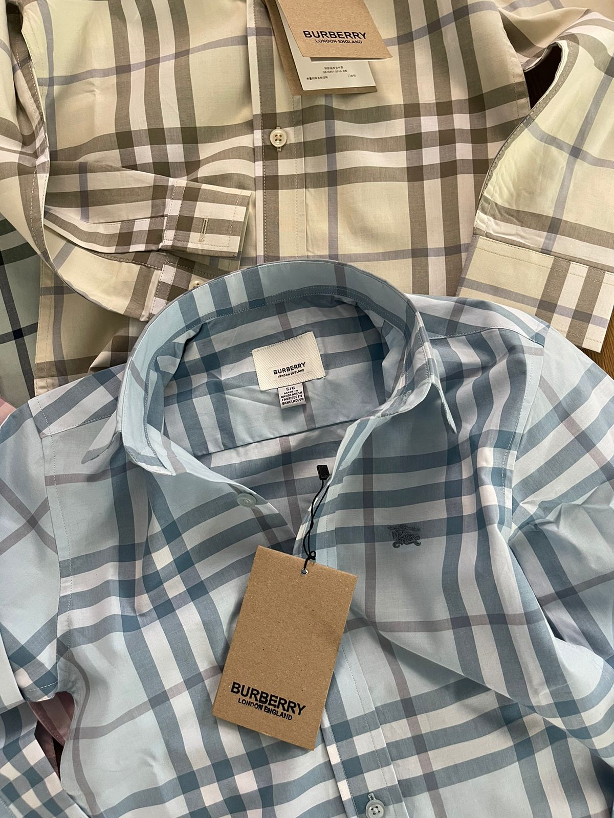 BURBERRY IMPORTED COTTON SHIRTS