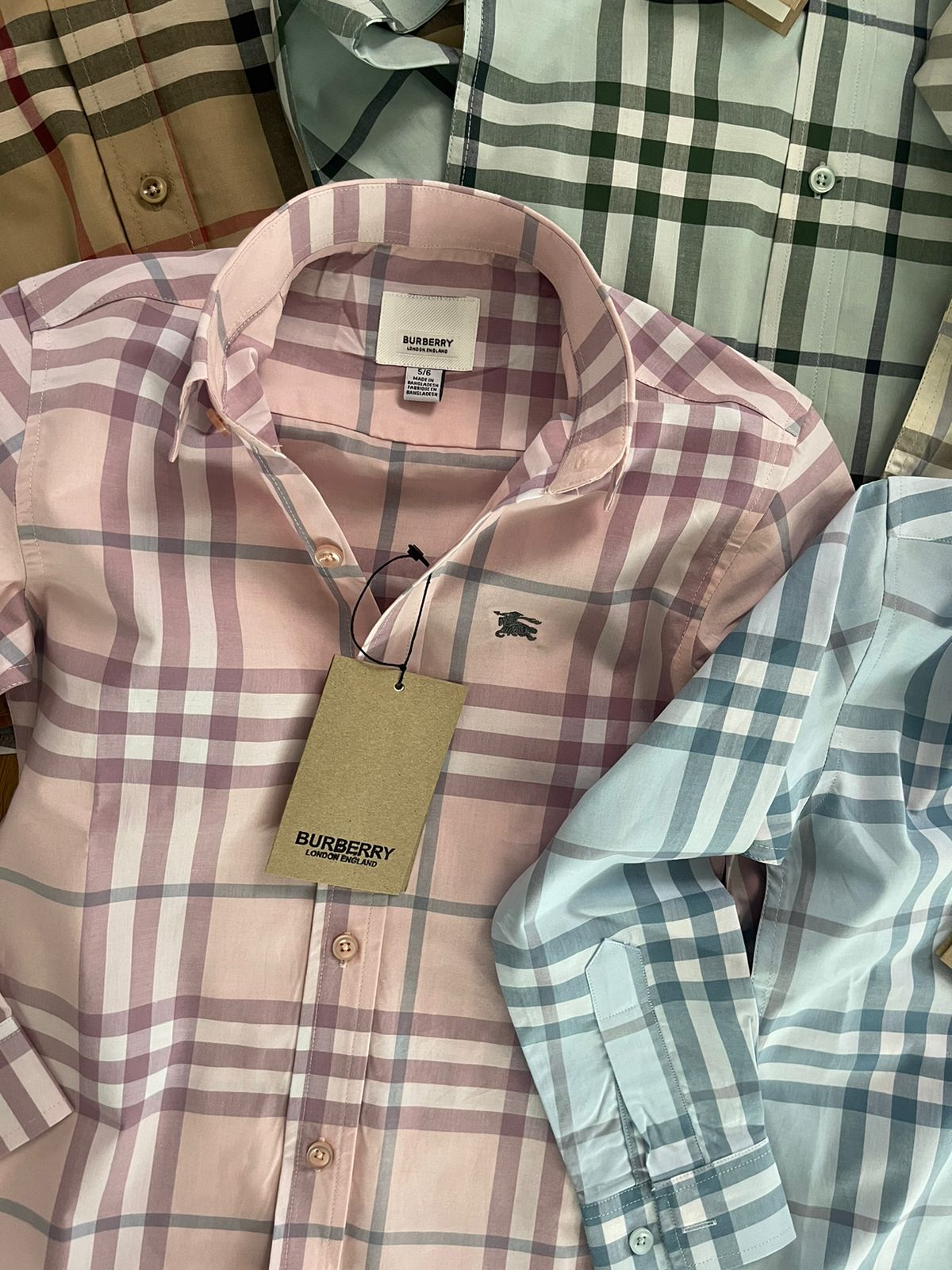 BURBERRY IMPORTED COTTON SHIRTS