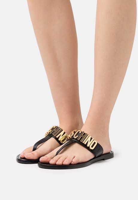 Moschino Leather Thongs