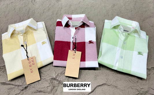 BURBERRY IMPORTED COTTON SHIRTS