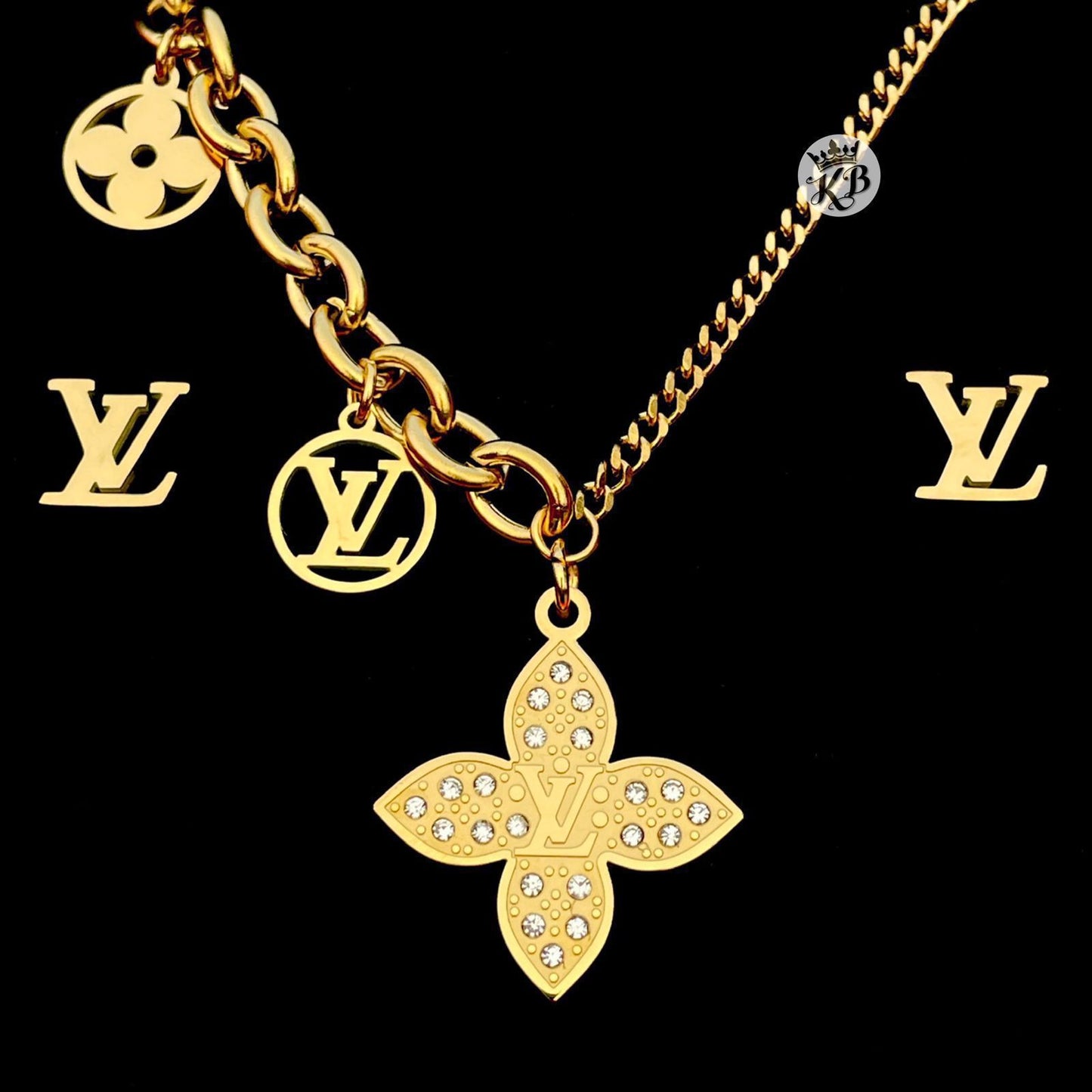 LV  Necklace and earrings Combo